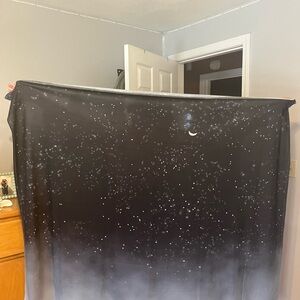 Black Starry Night Tapestry